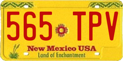 NM license plate 565TPV