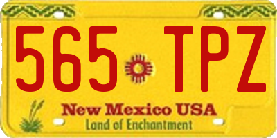 NM license plate 565TPZ