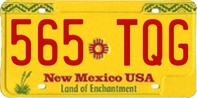 NM license plate 565TQG