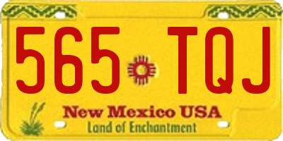 NM license plate 565TQJ