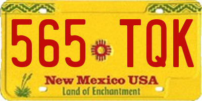 NM license plate 565TQK