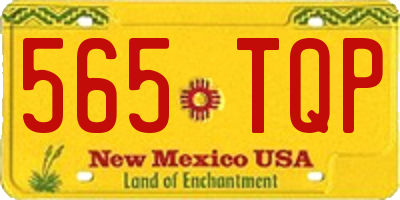 NM license plate 565TQP