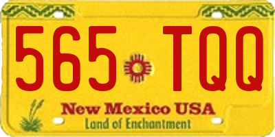 NM license plate 565TQQ