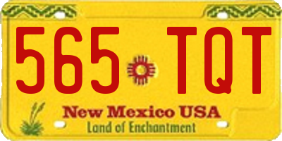 NM license plate 565TQT