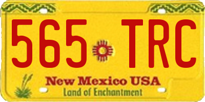 NM license plate 565TRC