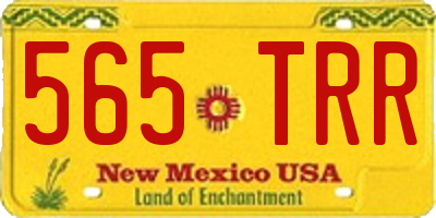 NM license plate 565TRR