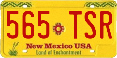 NM license plate 565TSR