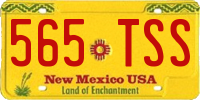 NM license plate 565TSS