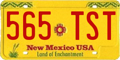 NM license plate 565TST