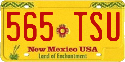 NM license plate 565TSU