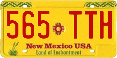 NM license plate 565TTH