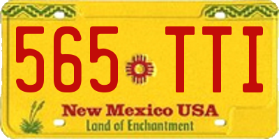 NM license plate 565TTI