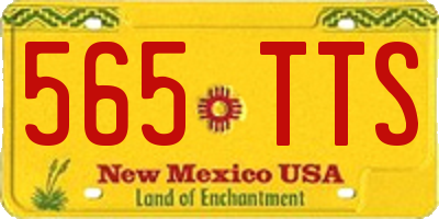NM license plate 565TTS