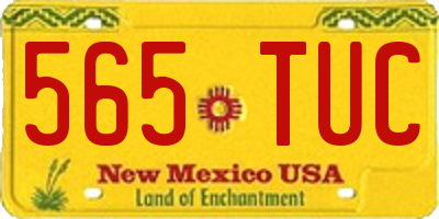 NM license plate 565TUC