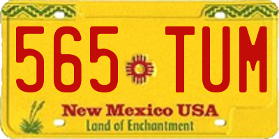 NM license plate 565TUM
