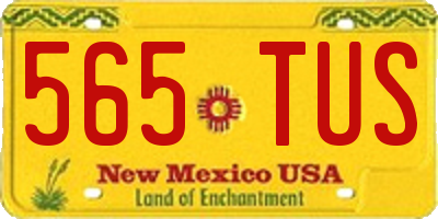 NM license plate 565TUS