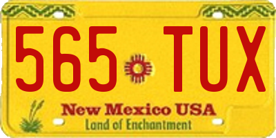 NM license plate 565TUX