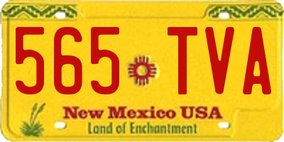 NM license plate 565TVA