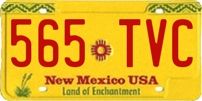 NM license plate 565TVC