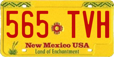 NM license plate 565TVH