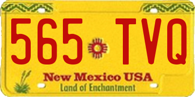 NM license plate 565TVQ