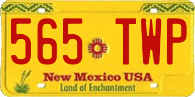NM license plate 565TWP