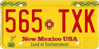 NM license plate 565TXK