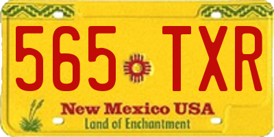 NM license plate 565TXR