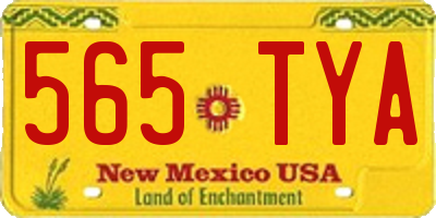 NM license plate 565TYA