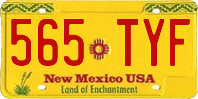 NM license plate 565TYF