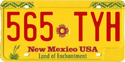 NM license plate 565TYH
