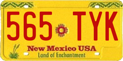 NM license plate 565TYK