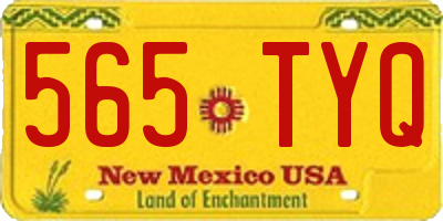 NM license plate 565TYQ