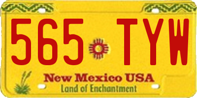NM license plate 565TYW