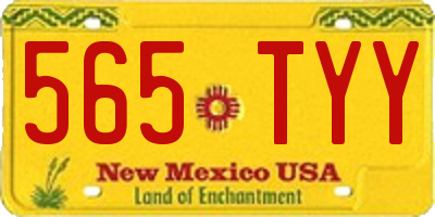 NM license plate 565TYY
