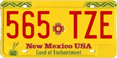 NM license plate 565TZE