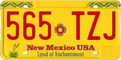 NM license plate 565TZJ