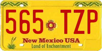 NM license plate 565TZP