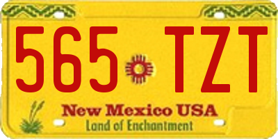 NM license plate 565TZT