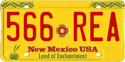 NM license plate 566REA