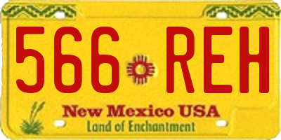 NM license plate 566REH