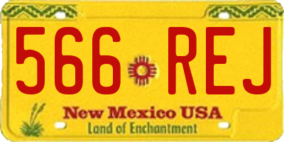 NM license plate 566REJ
