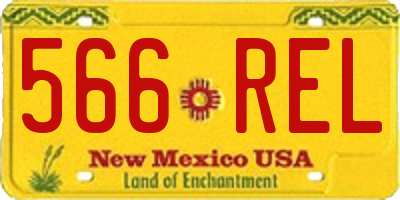 NM license plate 566REL