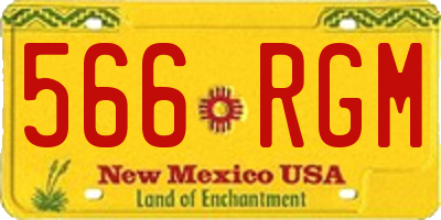 NM license plate 566RGM