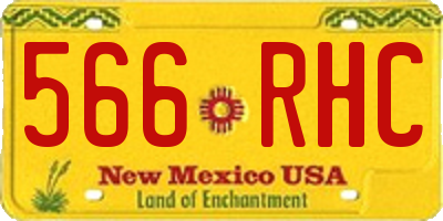 NM license plate 566RHC