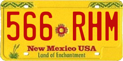 NM license plate 566RHM