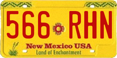 NM license plate 566RHN