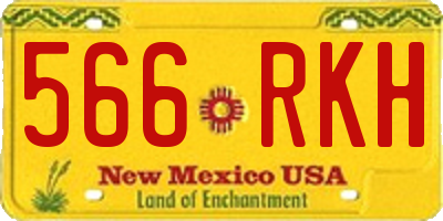 NM license plate 566RKH