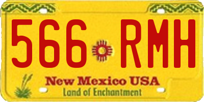 NM license plate 566RMH