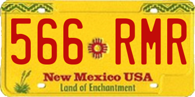 NM license plate 566RMR
